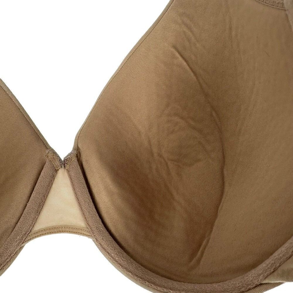 Cacique Bra 44D Lightly Lined Full Coverage Underwired Nude Beige Mesh Back Bra - Picture 8 of 11